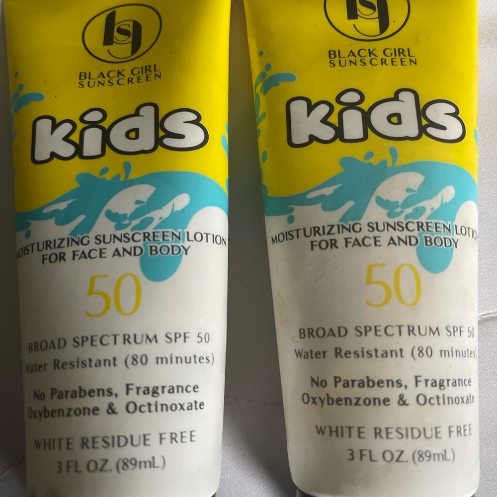 Kids SPF 50 Lotion - Yellow and White